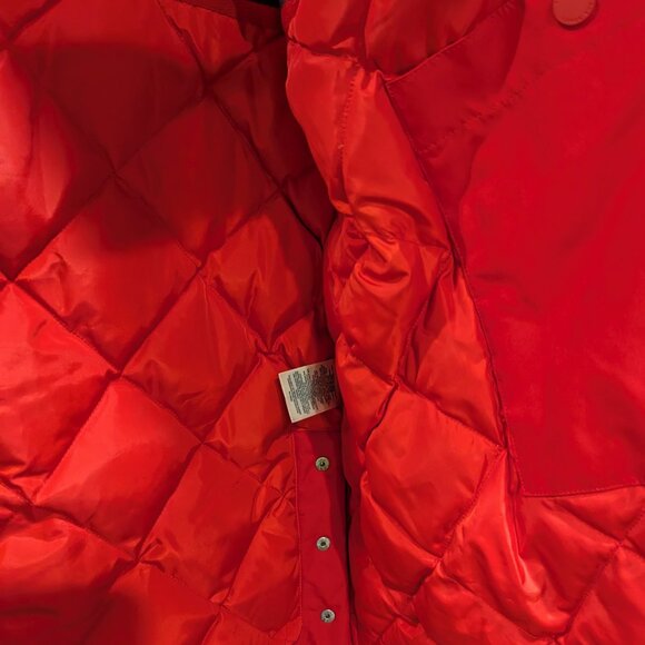 Land's End Size 3X Women's Red Expedition Down Waterproof Hooded Winter Parka - Picture 9 of 14